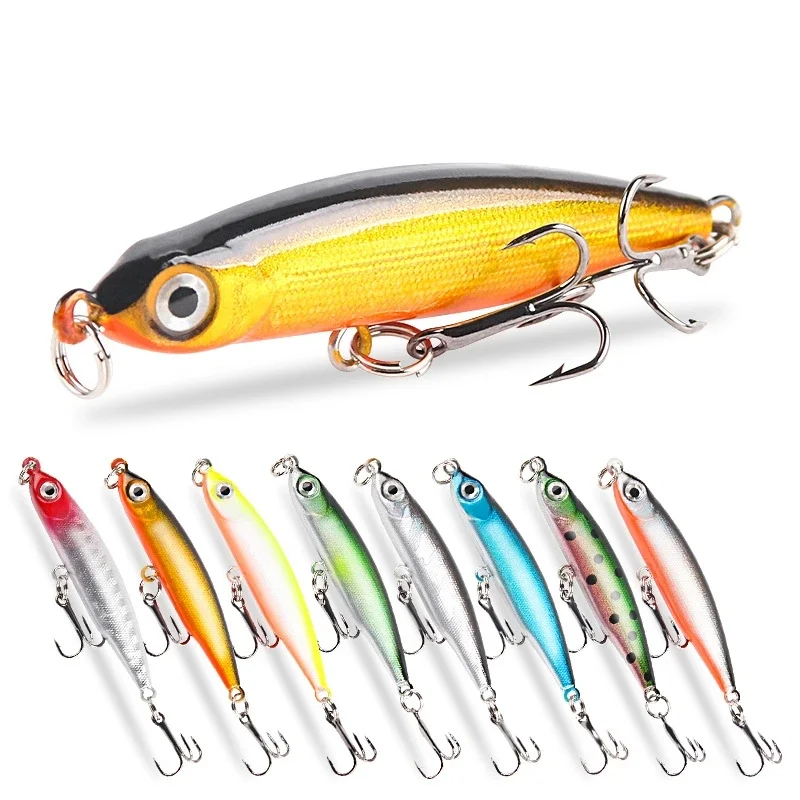 1PC Micro Pencil Lure 5cm-3g Sinking Fishing Bait Silent Hard Wobbler Trolling Leurre Lipless Duro Cebos Fisching Isca