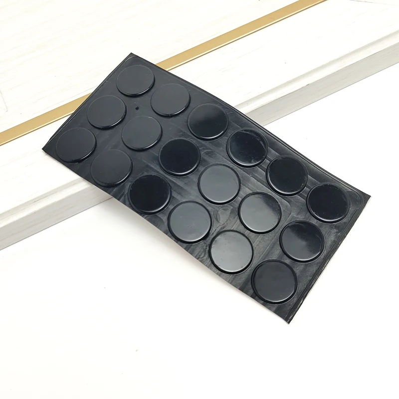 12 Sets Kitchen Furniture Cabinet Self-adhesive Damper Pad Size Of Silicone For Door Stopper Cabinet Door Bumper Of Various