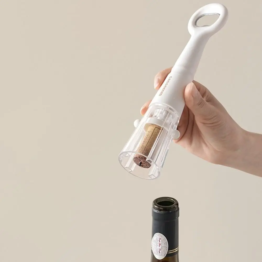 Portable 2 in 1 Pneumatic Wine Opener with Foil Cutter Air Pressure Cork Remover No Cork Debris Efficient Wine Bottle Opener Bar view 3