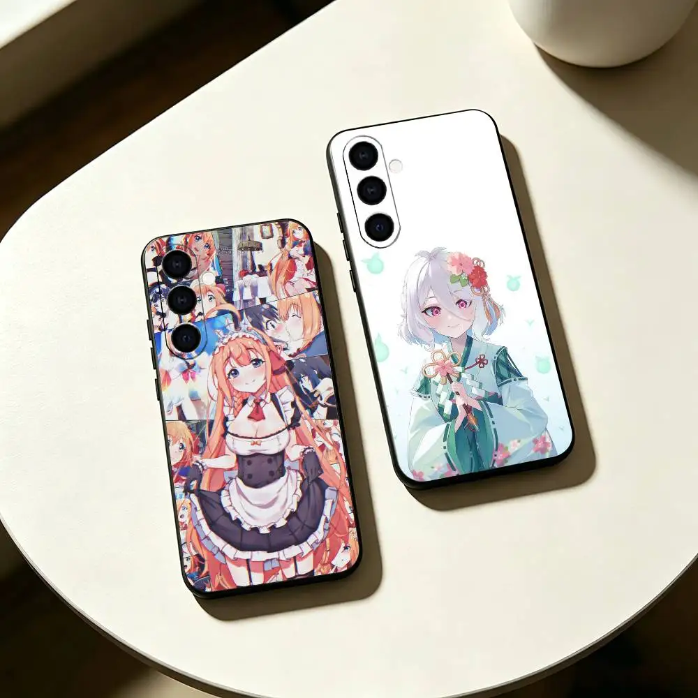 Cute P-Princess Connect! R-Re Dive Phone Case For Samsung Galaxy A73,A72,A71,A70,A53,A52,A51,Soft Silicone Black Cover