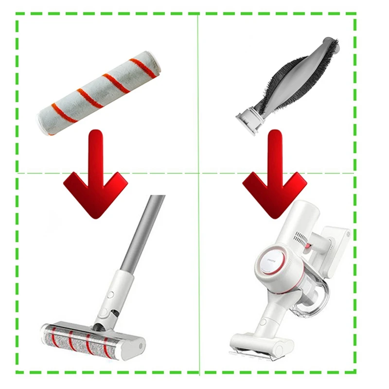 Filtro HEPA de cepillo principal para Xiaomi Dreame V8 V9 V10, repuesto de aspiradora de mano inalámbrica