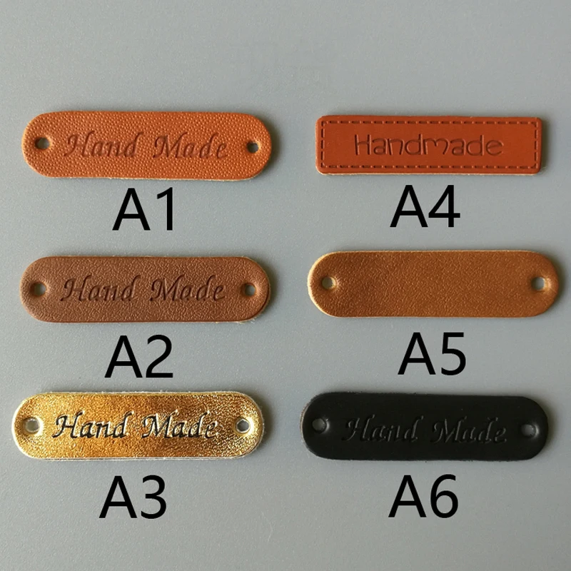 

Handmade Accessories, Leather Label HANDMADE Zakka Leather Label 6pieces