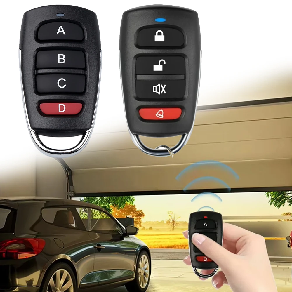 1/2/5PCS 433 Mhz Copy Remote Control Auto 4CH Code Garage Gate Door Garage Door Control Duplicator Portal Remote Control Key