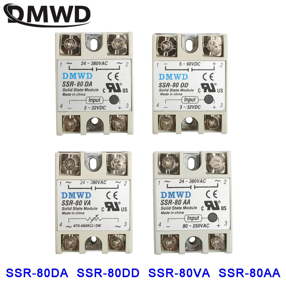 SSR-80 80A DMWD VA DA Industrial Solid State Relay Module AA SSR DD