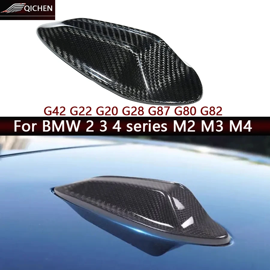 

Для BMW 2 3 4 серии G42 G22 G20 G28 M2 G87 M3 G80 M4 G82 240 Крышка антенны из углеродного волокна, крышка сигналов плавника акулы, декоративная крышка