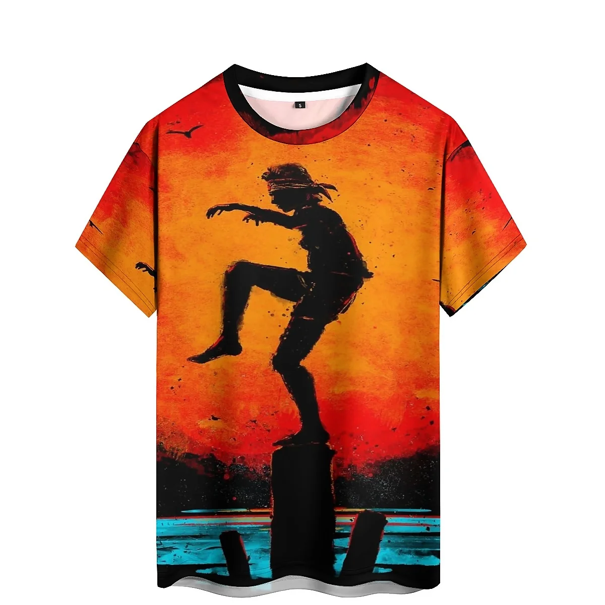 

Creative men's 3D print short-sleeved T-shirt with soft and comfortable fabric