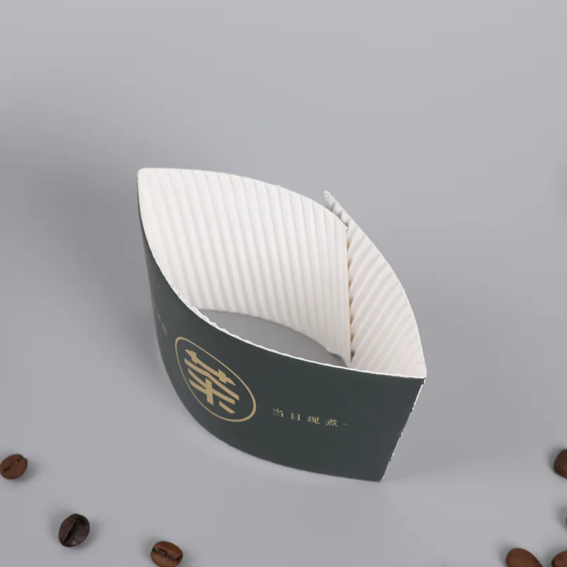 Luva De Copo De Papel, Copos De Café Quentes, Descartável, Impressão, Produto Personalizado, Personalizar Design De Logotipo, 6, 8, 10, 12, 16 oz