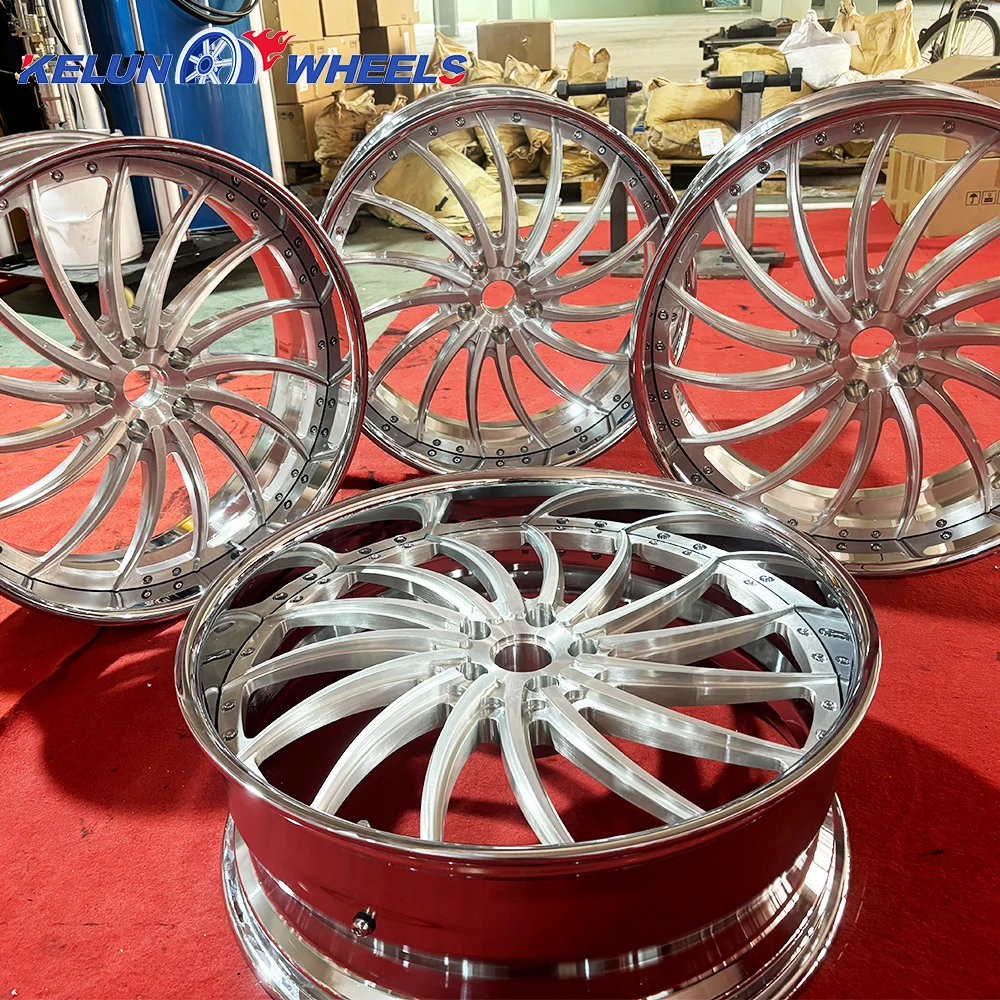HOT SALE Forged Aluminum Alloy 20" 22" 24" 26" forgiato Wheels Concave Rims Chrome Rims Rucci Rims Chrome Wheel