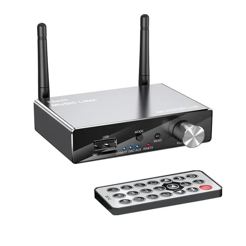 Bluetooth 5.3 6 em 1 conversor digital para analógico receptor transmissor óptico coaxial aux rca usb tf dac adaptador de áudio sem fio