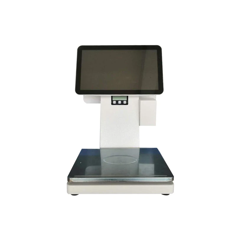 Led Display Dual Touch Screen Weight Balance Scale 30kg Electronic Price Computing 15 Inch With Built-in 58mm Printer HS-KTS-10C