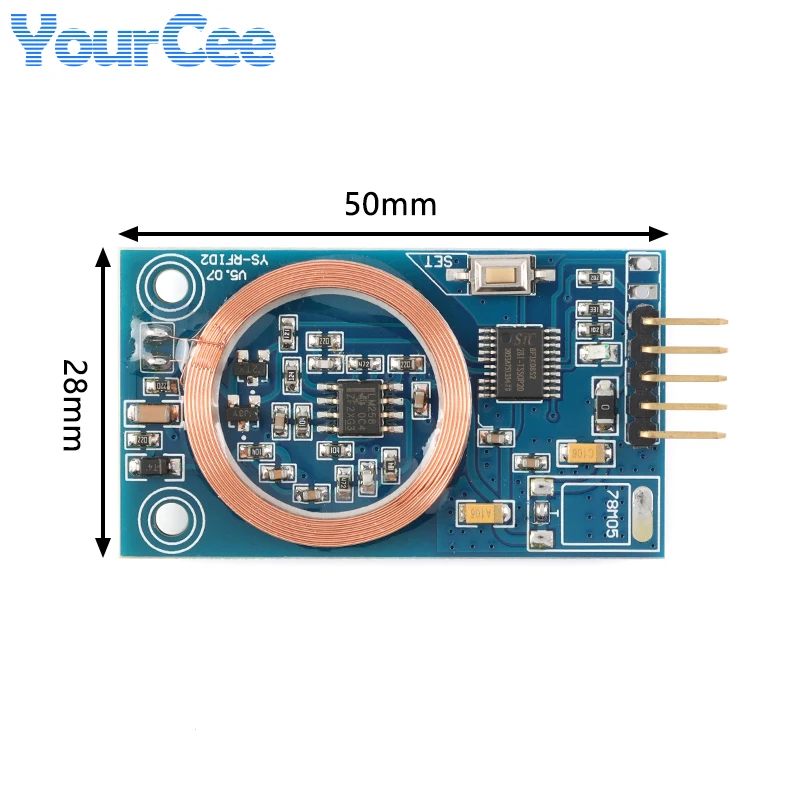 ID Card Decoder Decoding RFID Reader Module 125KHz TK4100 UART Output Board For Access Control DIY Modification