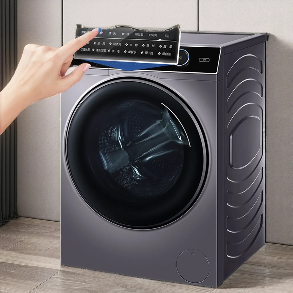 12KG Automatic Plastic Washer Dryer Combo Inverter Motor Turbo Wash Quick Dry Commercial Hotel Stackable Freestanding Machine