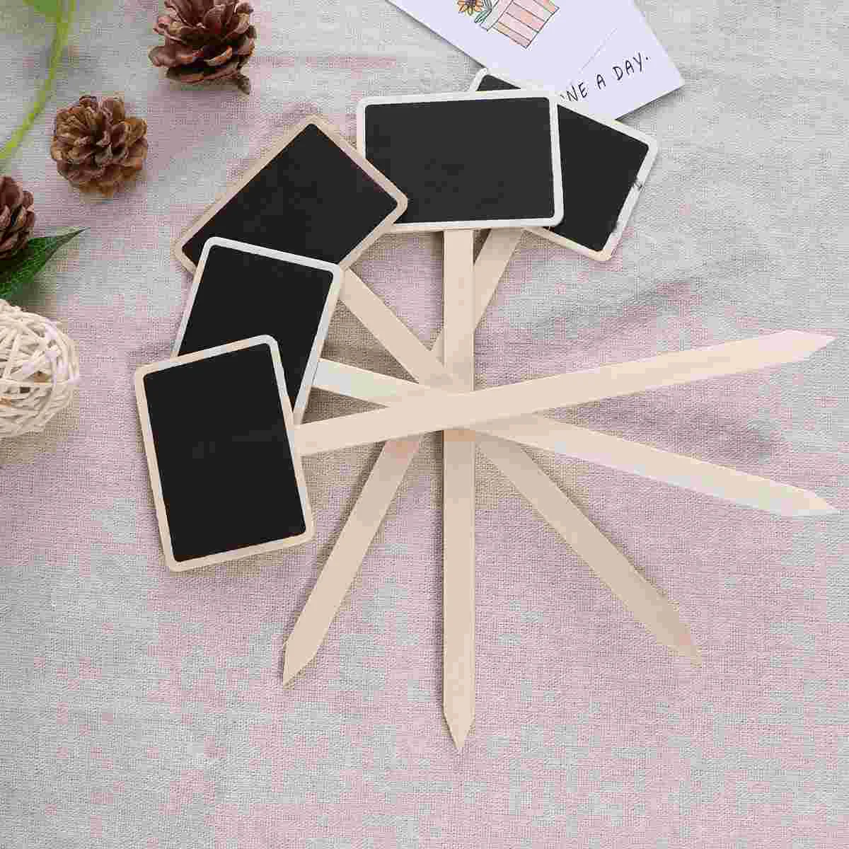 

20 Pcs Ornaments for Crafts Blackboard Sign Decorations Chalkboard Signs Wooden Mini