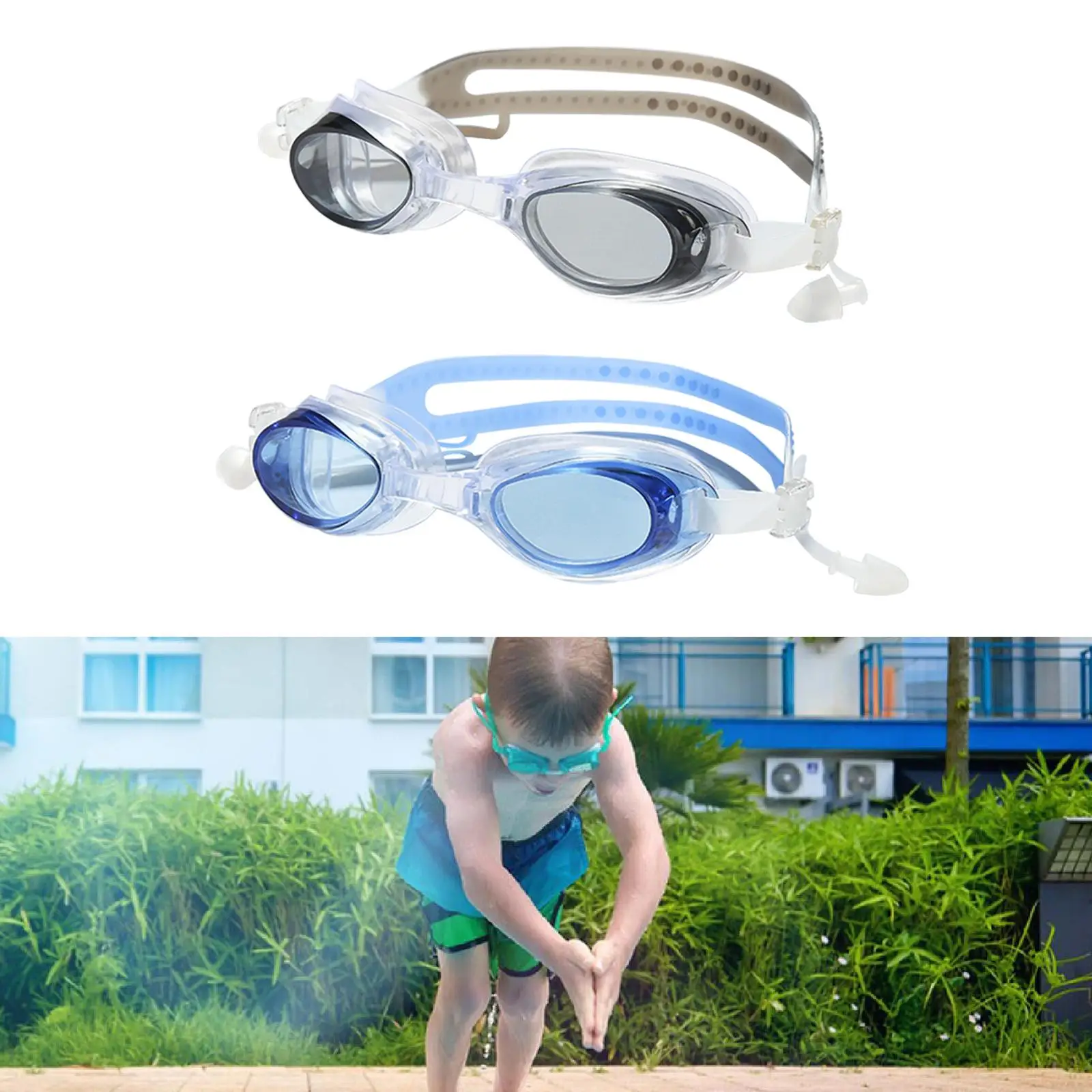 Gafas de natación de vista clara para hombres y mujeres, protección ocular antivaho, gafas de natación cómodas, gafas para nadar, buceo, piscina, deportes acuáticos