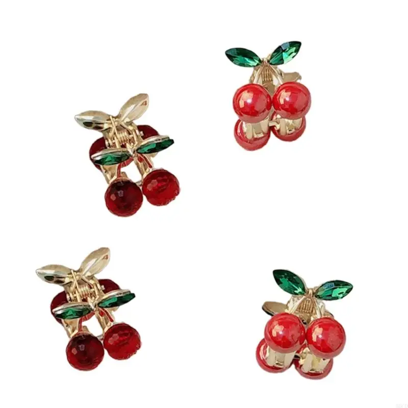 m6cd حلوة وحشيات الكرز شكل الكرز مقطع 2pcs المعادن مخلب مقطع قوي hamp