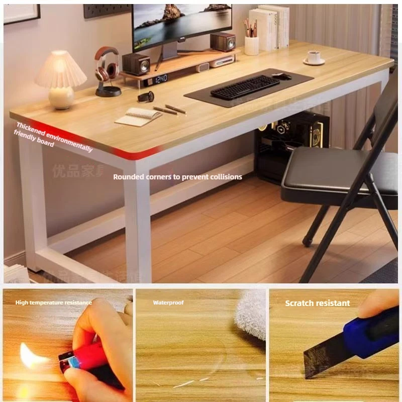 โต๊ะคอมพิวเตอร์ตั้งโต๊ะรุ่นใหม่ของมู่หลาน, โต๊ะเรียบง่ายทันสมัยสำหรับใช้ในบ้าน, โต๊ะทำงาน, โต๊ะเรียบง่าย, โต๊ะคอมพิวเตอร์, โต๊ะเขียนหนังสือ, โต๊ะทำงาน