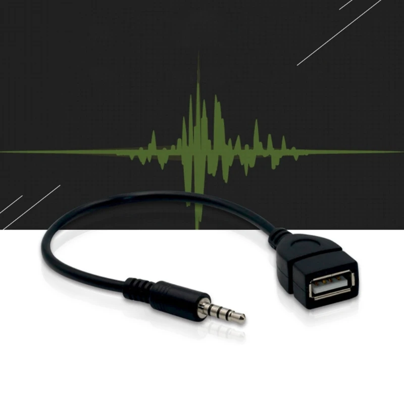 0XXD Модернизированный адаптер AUX к USB Аудио Музыка Автомобильный стерео штекер Разъем к USB Женский шнур Конвертер Кабель