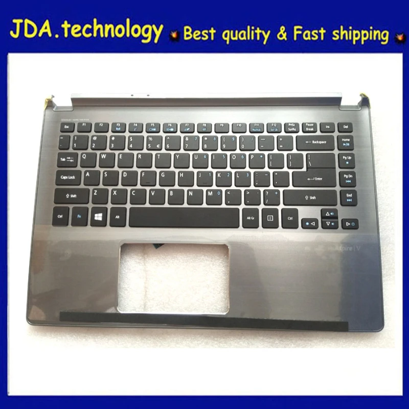 

MEIARROW 95%New for Acer Aspire V5-472 V5-472G V5-473 V5-473g V7-482PG palmrest upper cover US keyboard Gray