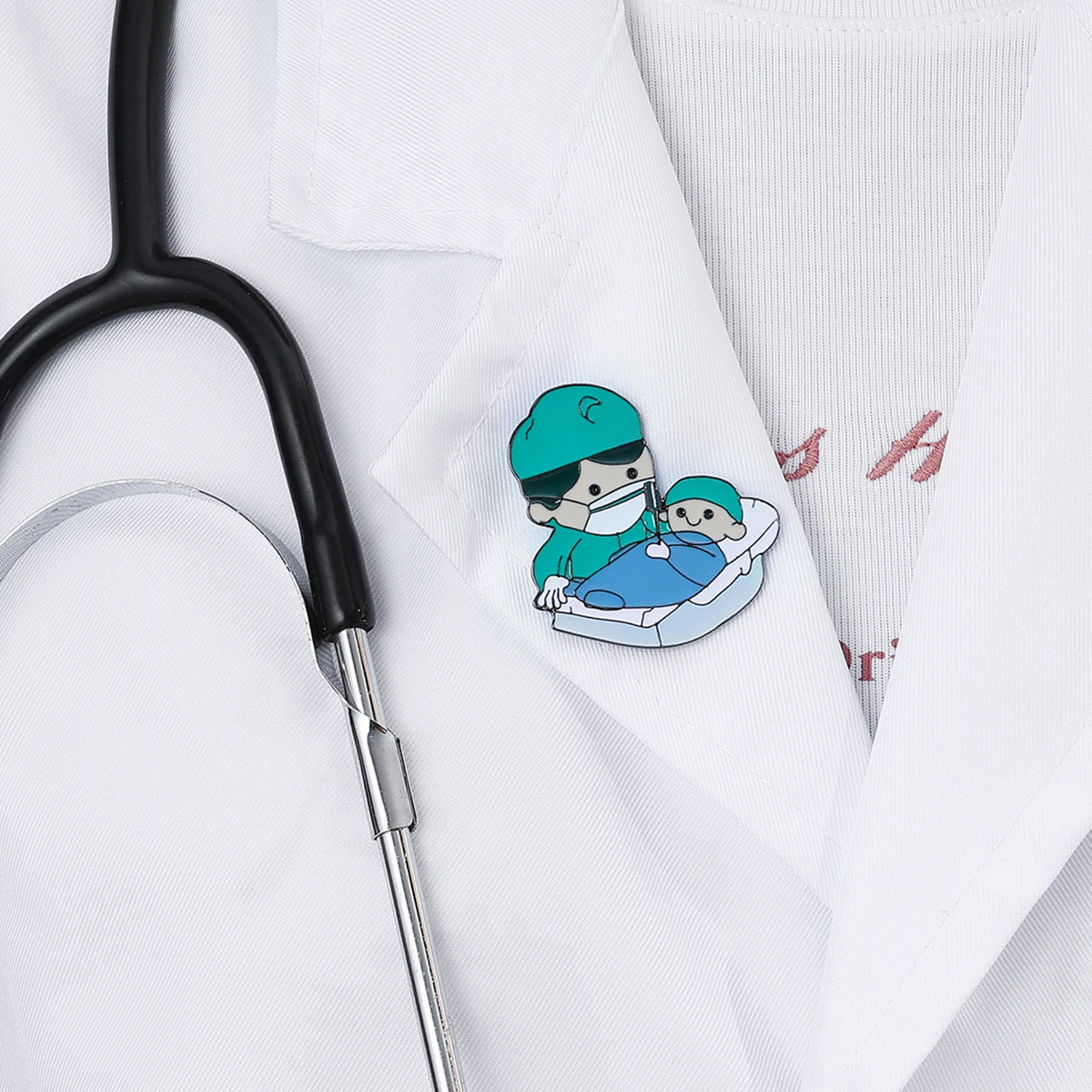 Catuni Cute Pediatrics Obstetrics Enamel Pin Brooch Medical Lapel Lanyard Bag Coat Badge Jewelry for Doctors Students Collection