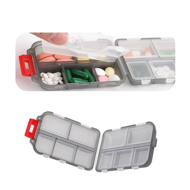 1pcs Pill Case Portable Small Weekly Travel Pill Organizer Portable Pocket Pill Box Dispenser for Purse