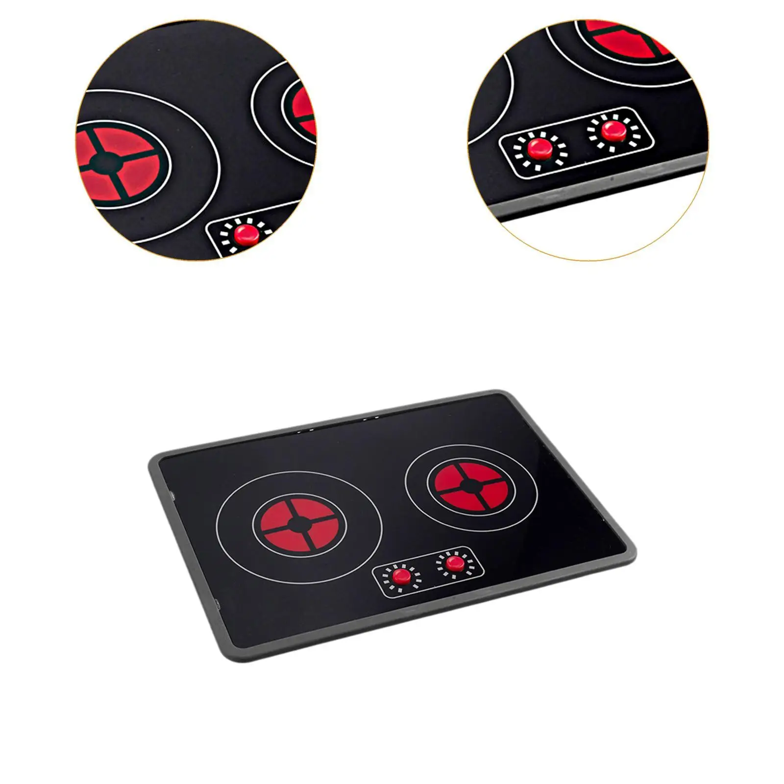 Simulation Induction Cooker Wooden Kitchen Toys Kids Kitchen Play Toy Parts Acrylic Stove Toy Interactive Role Play for Girls