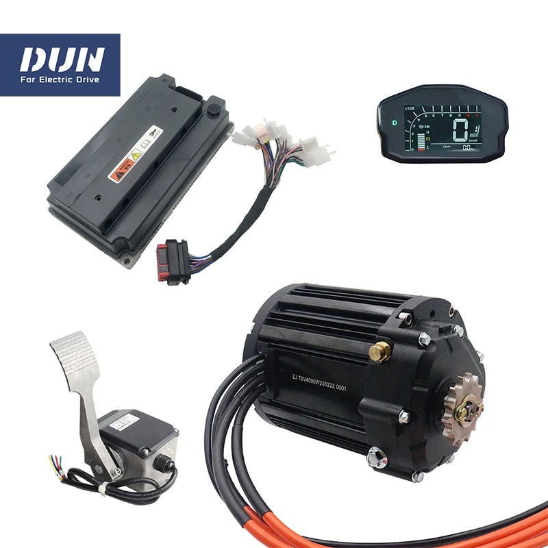 

QS138 90H 4KW V3 Mid Drive Motor 1:2.35 Gear Box with BLDC Volt EM200/2 Controller and ONE-LIN DKD Display Pedal