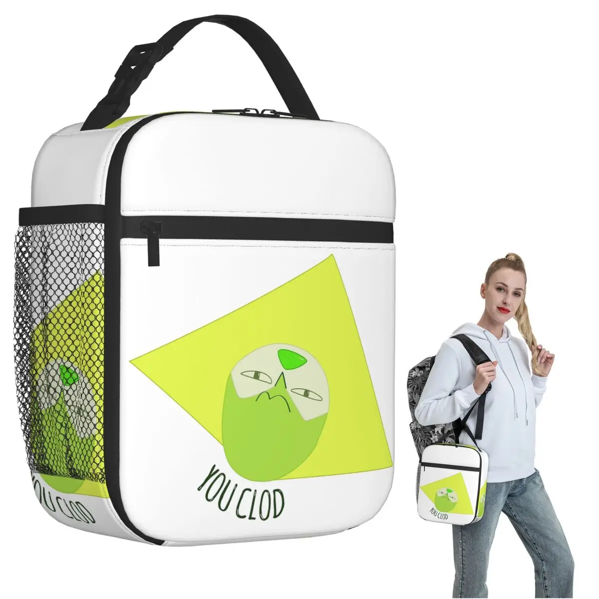 You Clod Peridot Steven Universe - Bolsa térmica para el almuerzo para mujeres y niños, cajas de comida portátiles, bolsa térmica para el almuerzo