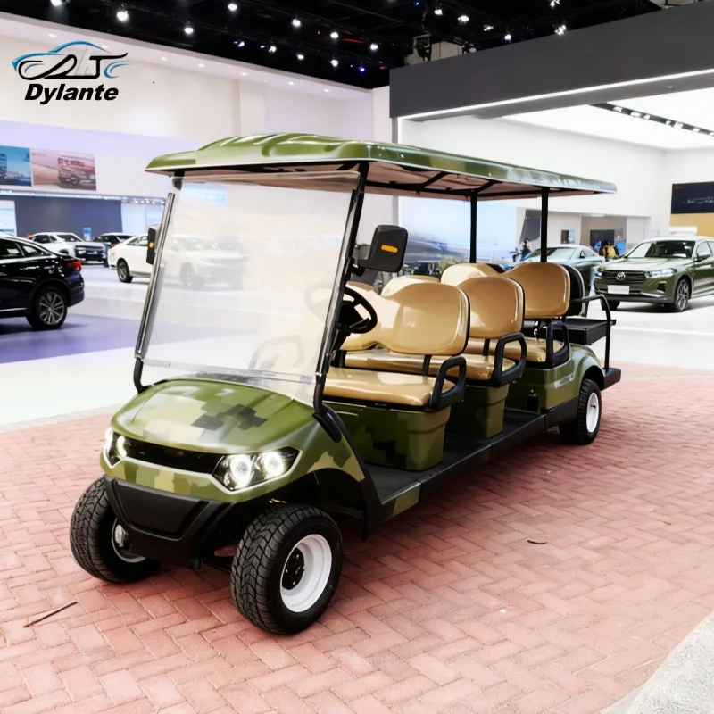 4 6 Seater Long Range Adult Electric Vehicle With LED Lights Off-Road Electric Golf Cart Improve Overall Operational Performance