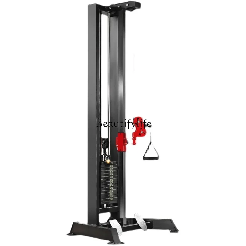 03.High-Low Pull Down Rowing Integrated Lat Machine Single Side Commercial Home Use Comprehensive Trainer