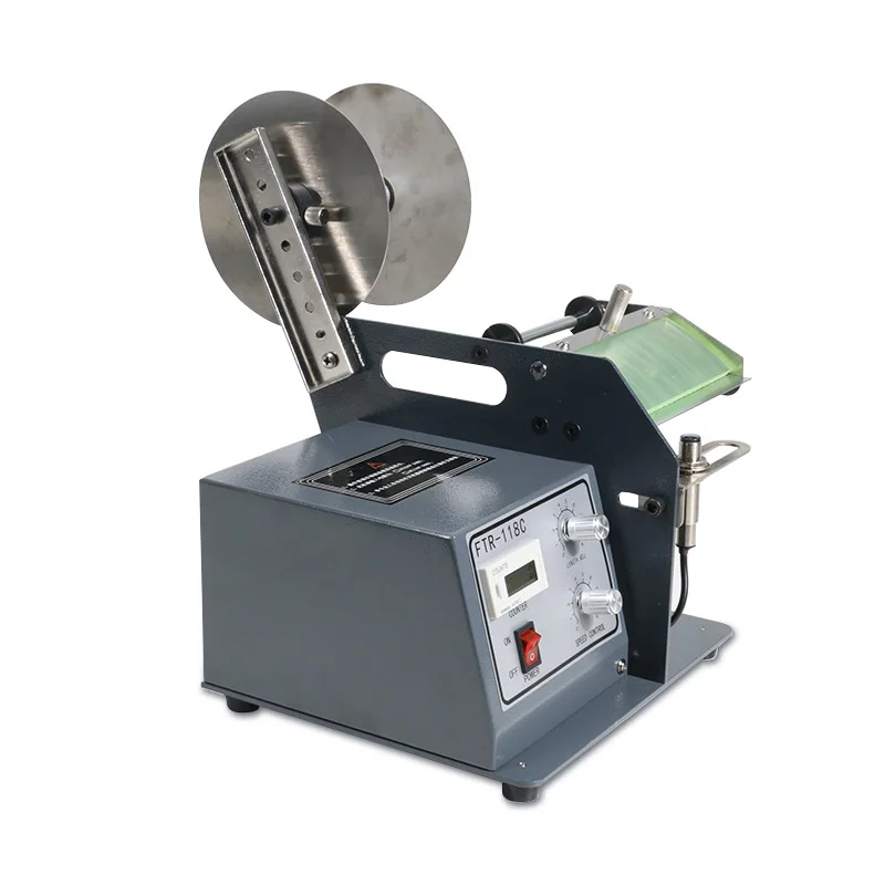FTR118 Adhesive Sticker Separation Stripping Device Fiber Optic Label Tearing Device Transparent Circular Label Peeling Machine