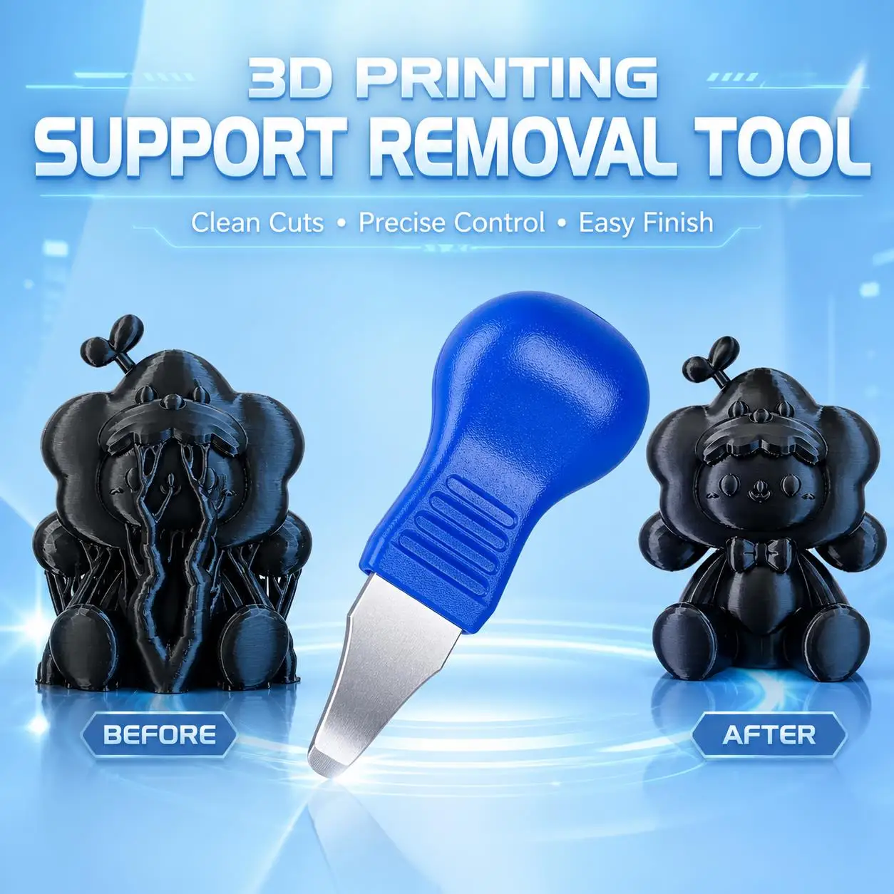 3D Printer Tool Removal Cutter for PLA ABS UV Resin Model 3D Printing Model Material Support Remover 3D Printer Accessories
