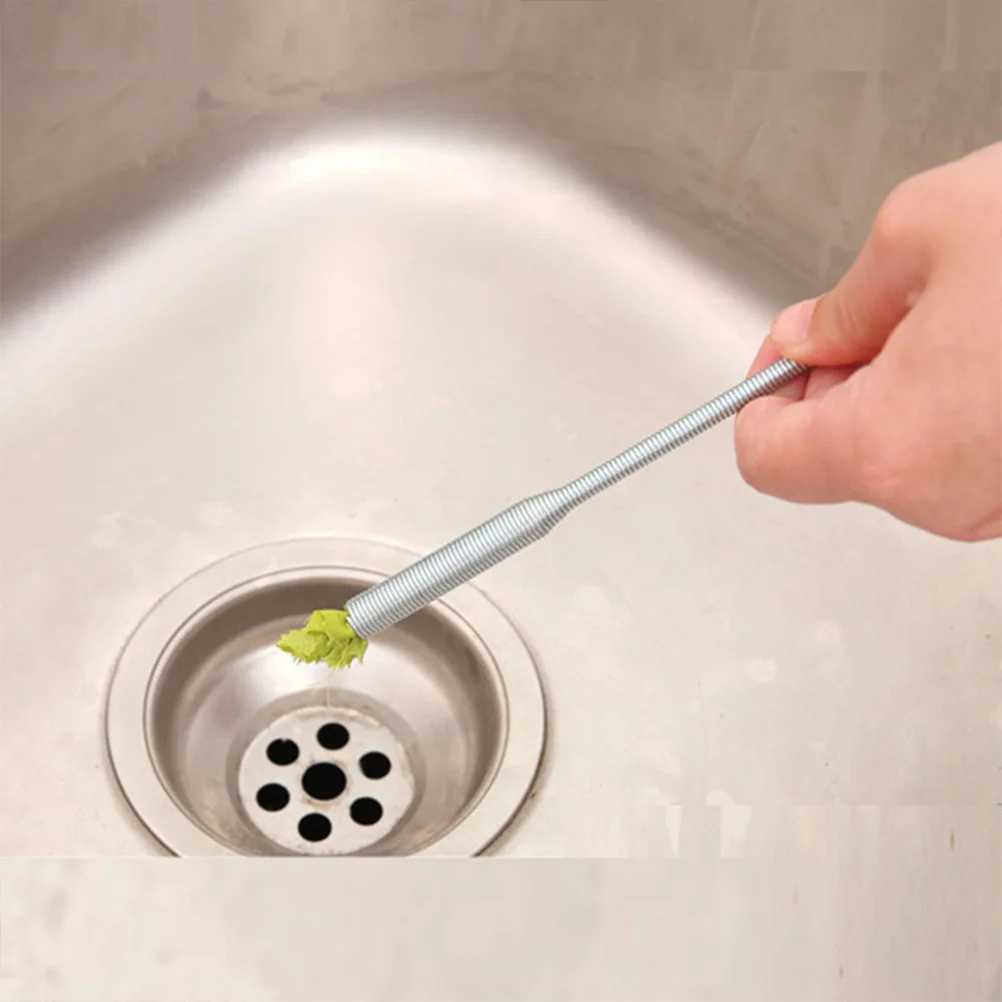 

4Pcs Flexible Sewer Pipe Cleaner Four Claw Drain Cleaner Snake Durable Hair Catcher for Kitchen Bathroom Drain Cleaning