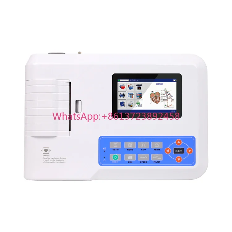 Real Manufacturer CONTEC ECG300G CE Digital Portable 12 Leads Pc 3 Channel ECG Machine Ecg Monitor