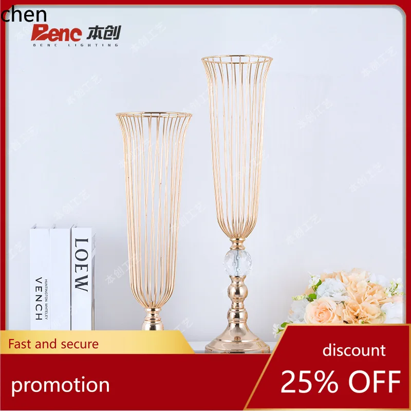YFY  iron table flower stand flower  wedding styling arrangement t-stage road guide flower  stand simple table   casual shelf