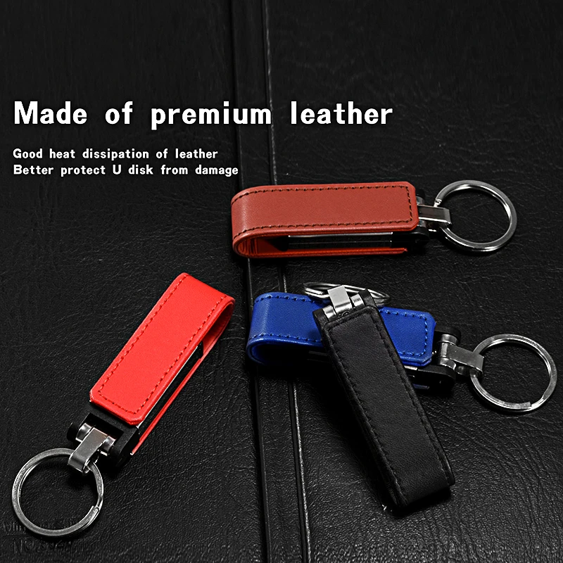 JASTER USB 3.0 Flash Drive 128GB Pretty USB3.0 64GB Blue Stick 32GB Leather Pen Drive 16GB Black U Disk 8GB  Brown Pendrive 4GB