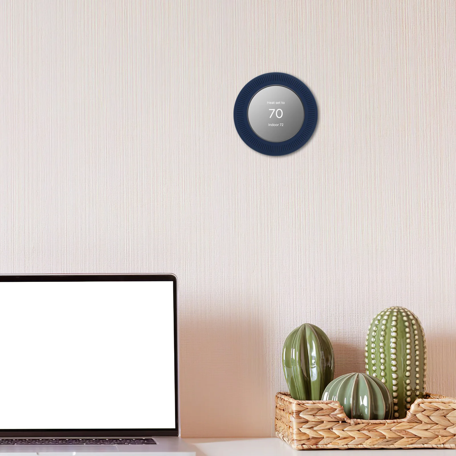 

Thermostat Wall Plate Cover Silicone Universal Trim For Smart Temperature Control System Nest Compatible Backing Plate Accessory