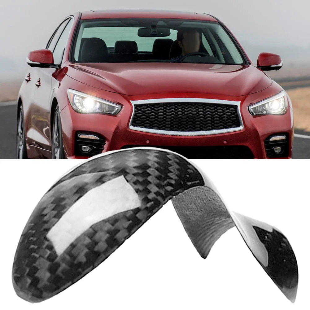 Carbon Fiber For Interior Trim Cover for Shift Knob on For Infiniti Q50 Q50S Models Produced from 2014 to 2021