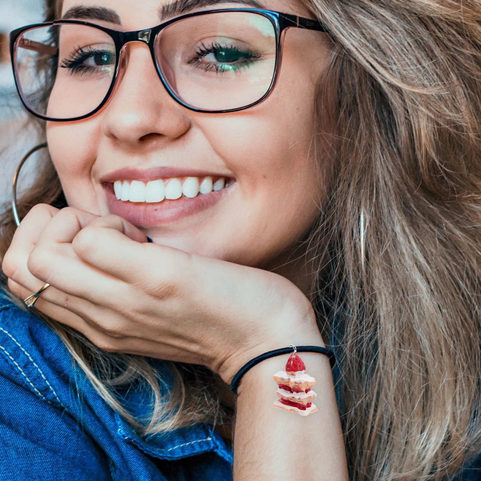 

10pcs Simulation Cake Keychain Cute Strawberry Resin Charm For Diy Jewelry Making Earring Bracelet Necklace Accessories Fruit