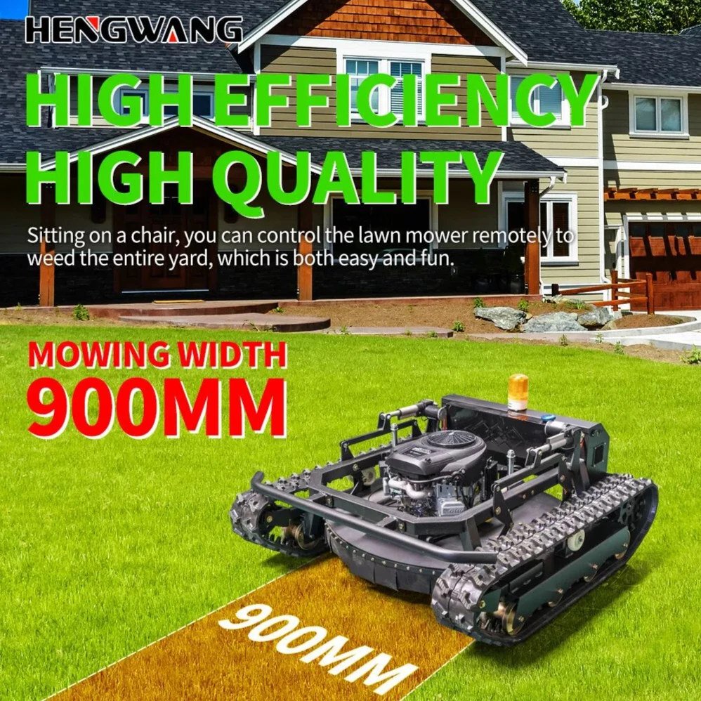 In Stock 900mm Cutting Width Remote Control Crawler Lawn Mower CEEPA Powerful Briggs & Stratton 810CC Engine For Garden Farmyard