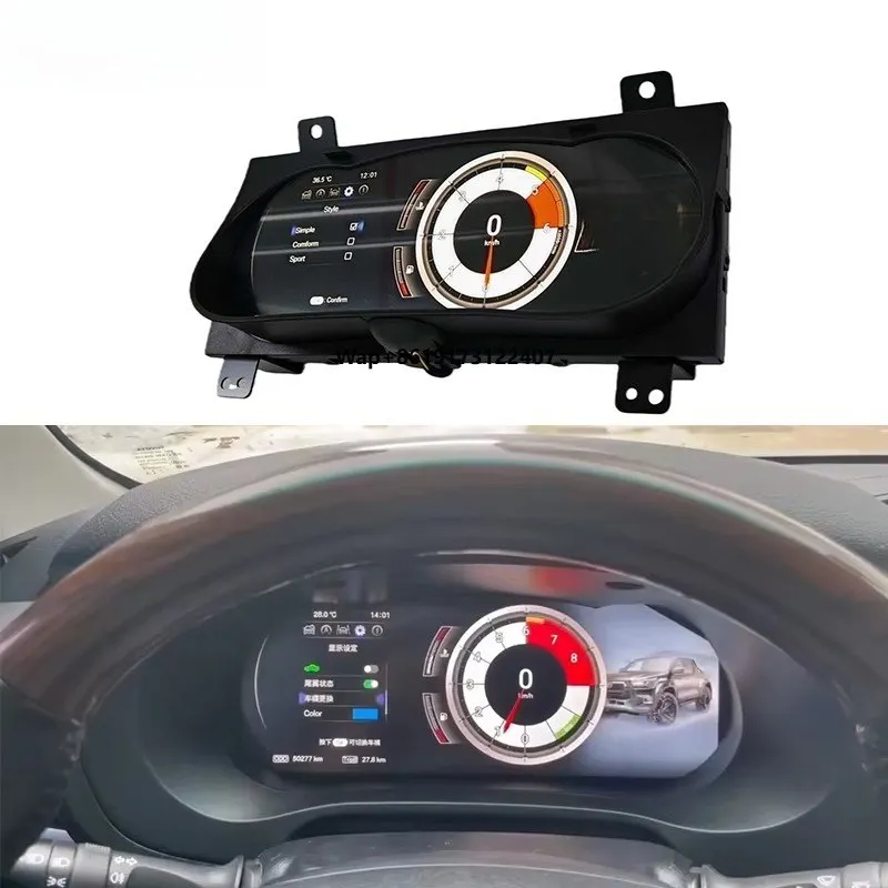 

12.3'' Screen LCD Dashboard Speedometer Digital Cluster for Hilux 2016-2022 SW4 Fortuner LCD Instrument Panel