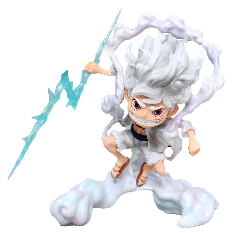 Une pièce Anime poupée d'action intégrée Nika Luffy éveil à la main PVC modèle jouet poupée décoration de bureau mystérieuse boîte aveugle