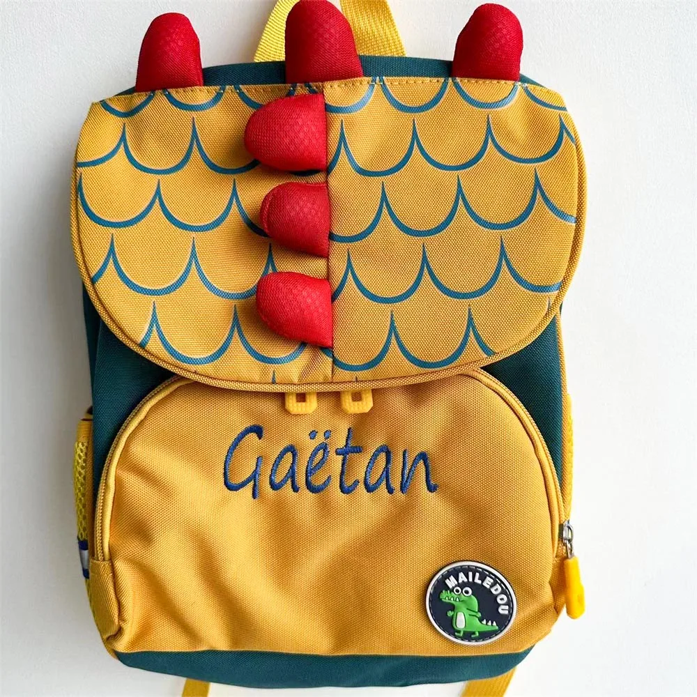 Kindergarten Backpacks Cute Cartoon Backpacks for Boys and Girls Custom Dinosaur Children\'s Bag BIrthday Party Gifts