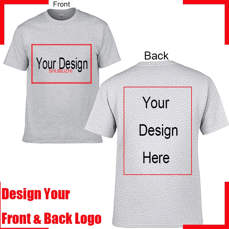 Men's Personalized Cotton T-shirt Custom Text Name Tsihrts Add Your Own Message Fashion men tshirt bigger size 4XL 5XL, image 8
