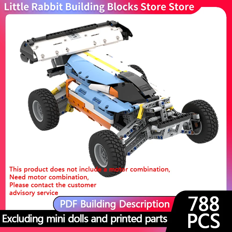 Speed Racing Car Model MOC Building Bricks RC-E Off-Road Vehicle Modular Technology Children Holiday Gifts Assemble Toy Suit