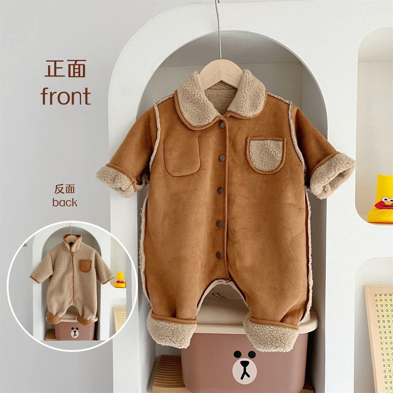 

Double-sided Winter Warm Infant Clothes 0-2 Years Old Winter Clothes
