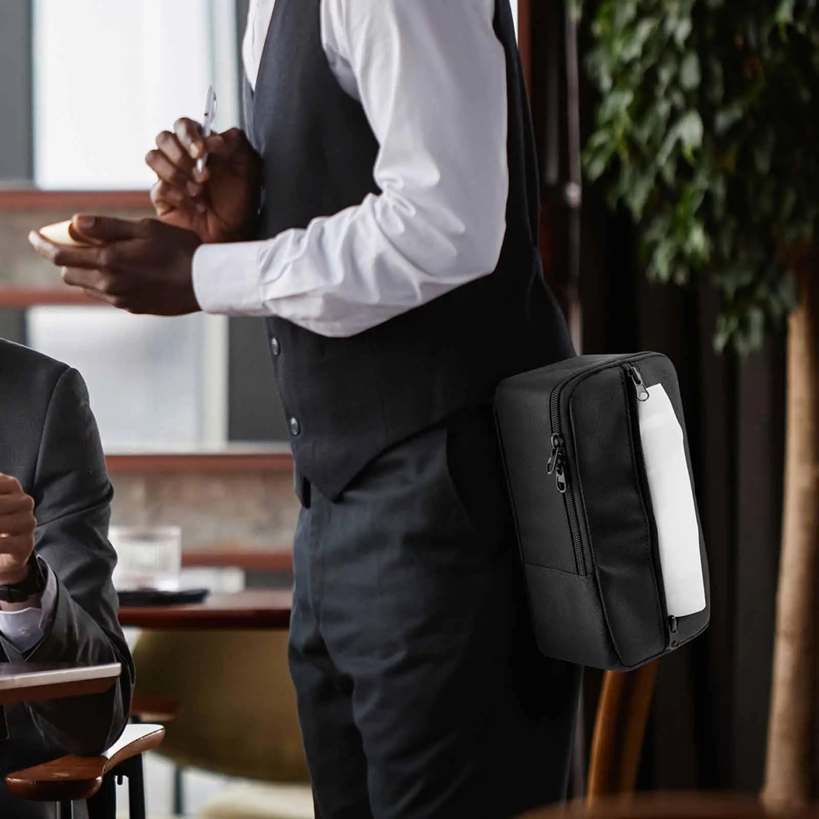 Taschentuchbox-Abdeckung, Serviettenspender, hängender Gesichtstuchhalter-Etui für den Arbeitsplatz