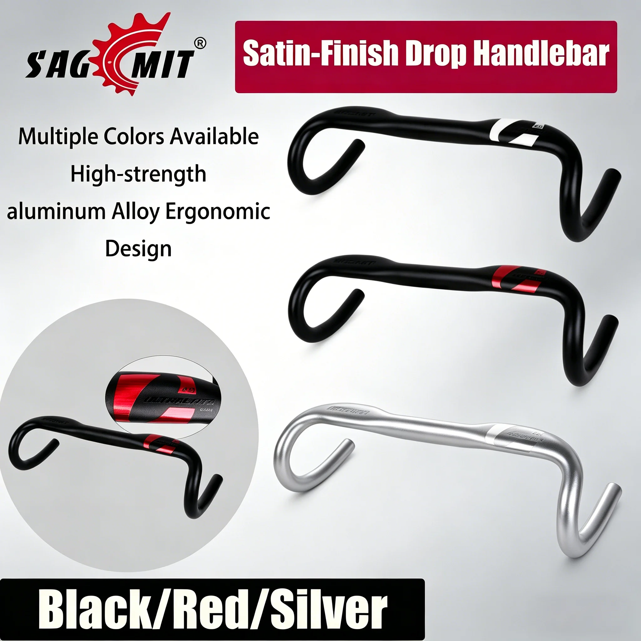 

Велосипедные рули SAGMIT из матового алюминиевого сплава, диаметр трубы 31,8 мм, для шоссейных/гоночных велосипедов