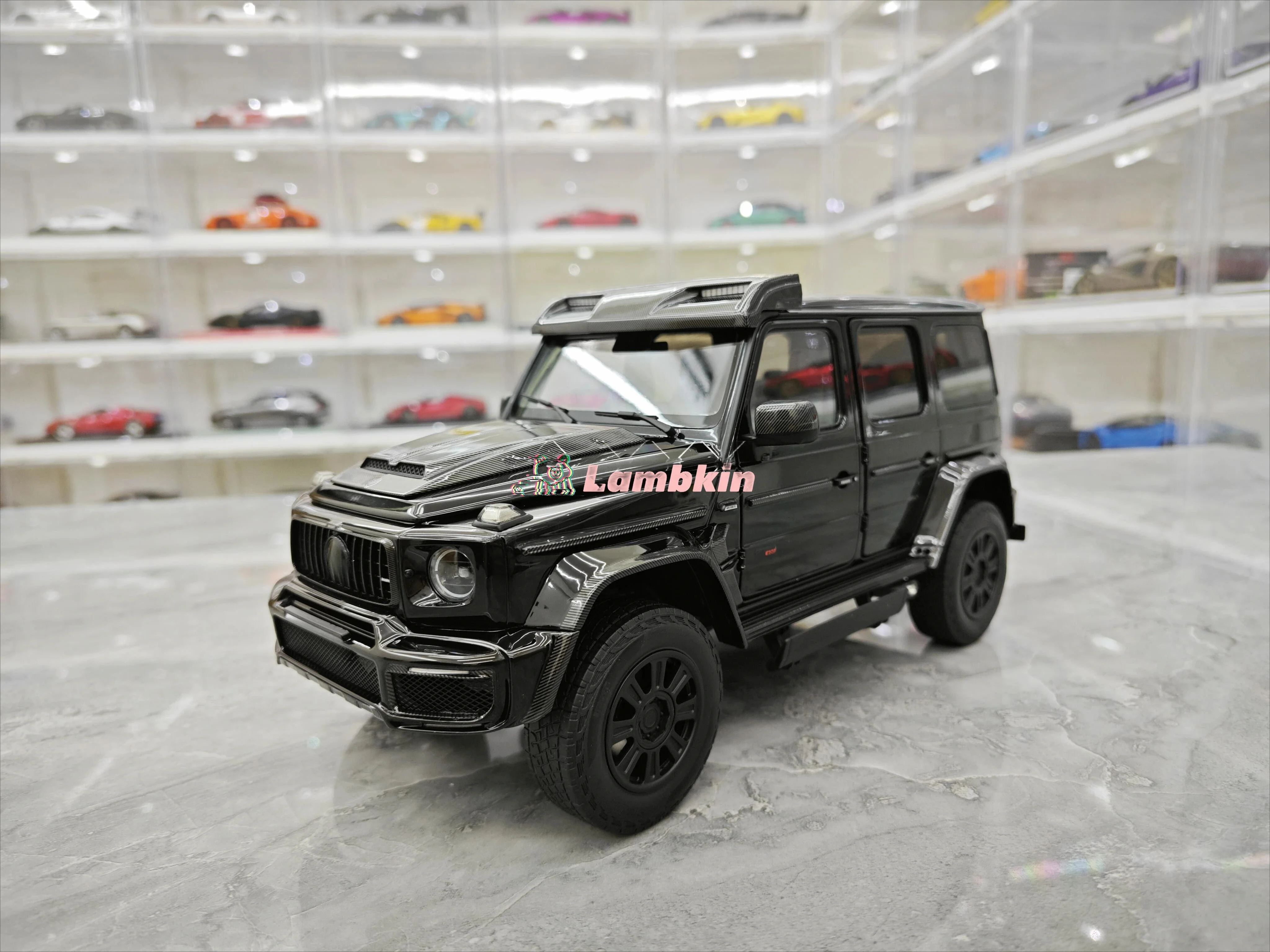 Casi Real 1/18 2023 benz-G63 brabuz800 4X4 simulación de aleación de metal modelo de coche limitado regalo coleccionable ornamento miniatura