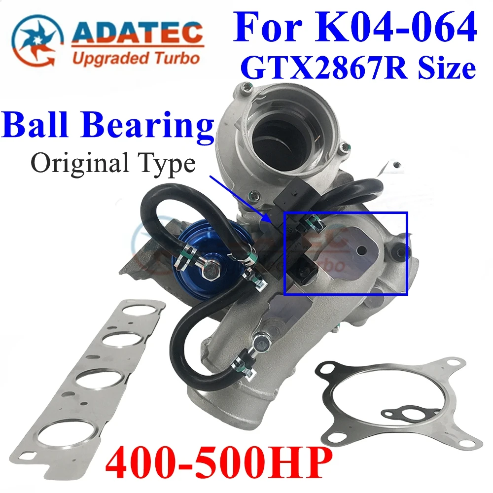 K04 Hybrid Turbo Ball Bearing GTX2867R Size 400-500HP 53049880064 53049700064 06F145702C Upgrade Turbine for Volkswagen Golf V 2