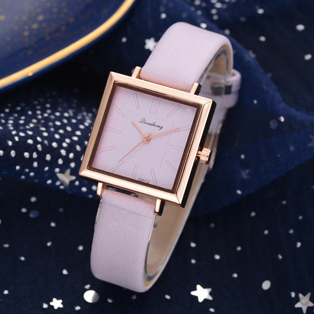 Montres Femmes Luxury Women Watches Luminous Leather Strap Digital Wristwatches Casual Business Wrist Clock Dress Reloj Mujer